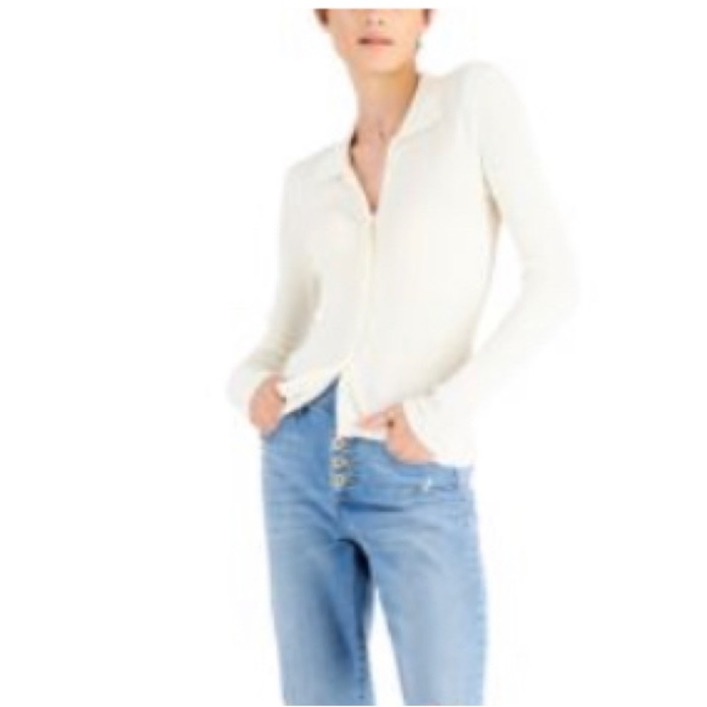 Subtle texture button up blouse